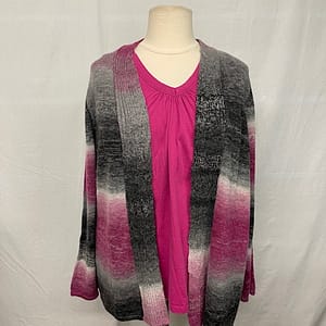 3X (22) Cardigan and Tank Top